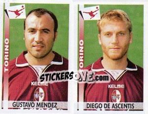 Sticker Mendez / De Ascentis  - Calciatori 2000-2001 - Panini