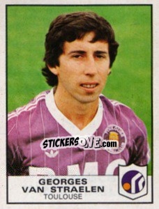 Sticker Georges van Straelen - Football France 1983-1984 - Panini
