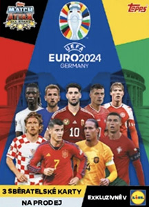 Album Euro 2024 Match Attax All Stars Lidl. Czech version
