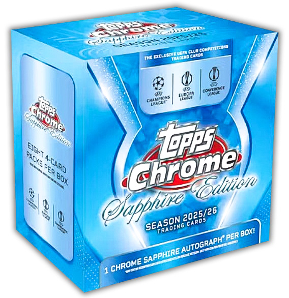 Album Chrome UEFA Club Competitions Sapphire Edition 2025-2026
