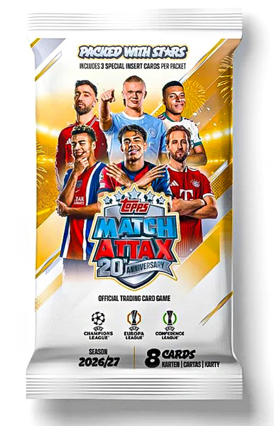Album UEFA Champions League & Europa League 2026-2027. Match Attax
