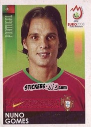 Figurina Nuno Gomes - UEFA Euro Austria-Switzerland 2008 n. 122 - Panini