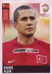 Cromo Emre Asik - UEFA Euro Austria-Switzerland 2008 n. 133 - Panini