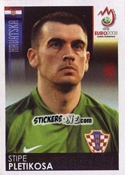 Figurina Stipe Pletikosa - UEFA Euro Austria-Switzerland 2008 n. 182 - Panini