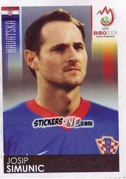 Sticker Josip Simunic - UEFA Euro Austria-Switzerland 2008 n. 183 - Panini