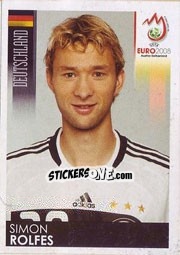 Figurina Simon Rolfes - UEFA Euro Austria-Switzerland 2008 n. 217 - Panini