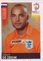 Sticker Demy De Zeeuw - UEFA Euro Austria-Switzerland 2008 n. 266 - Panini
