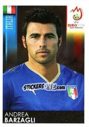 Cromo Andrea Barzagli - UEFA Euro Austria-Switzerland 2008 n. 290 - Panini