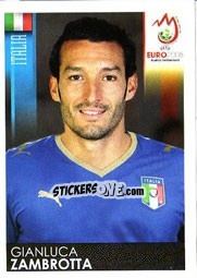 Sticker Gianluca Zambrotta - UEFA Euro Austria-Switzerland 2008 n. 293 - Panini