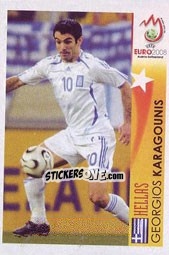 Figurina Giorgos Karagounis - Hellas - UEFA Euro Austria-Switzerland 2008 n. 483 - Panini