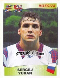 Figurina Sergei Yuran - UEFA Euro England 1996 n. 273 - Panini