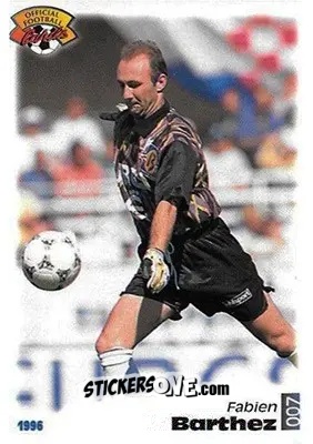 Cromo Fabien Barthez - U.N.F.P. Football Cards 1995-1996 n. 7 - Panini