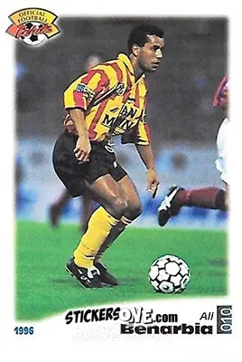 Figurina Ali Benarbia - U.N.F.P. Football Cards 1995-1996 n. 10 - Panini