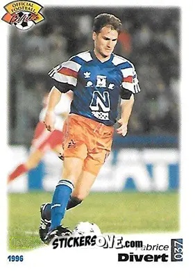 Figurina Fabrice Divert - U.N.F.P. Football Cards 1995-1996 n. 37 - Panini