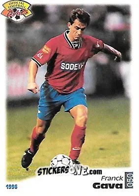 Figurina Franck Gava - U.N.F.P. Football Cards 1995-1996 n. 50 - Panini