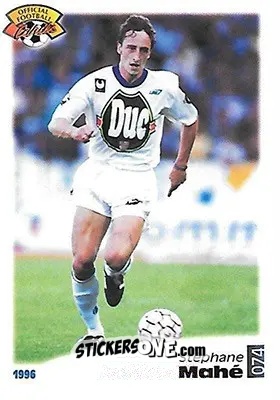 Cromo Stephane Mahe - U.N.F.P. Football Cards 1995-1996 n. 74 - Panini