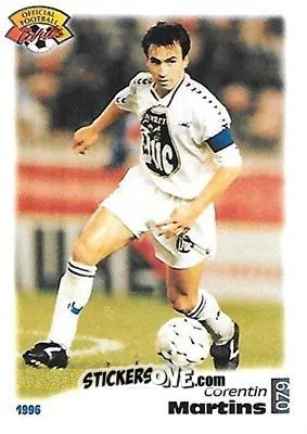 Cromo Corentin Martins - U.N.F.P. Football Cards 1995-1996 n. 79 - Panini