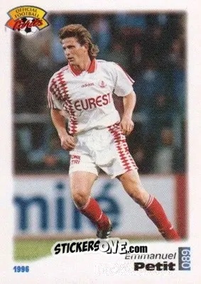 Cromo Emmanuel Petit - U.N.F.P. Football Cards 1995-1996 n. 89 - Panini