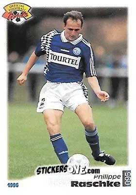 Figurina Philippe Raschke - U.N.F.P. Football Cards 1995-1996 n. 95 - Panini
