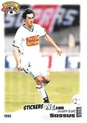Figurina Jean-Luc Sassus - U.N.F.P. Football Cards 1995-1996 n. 103 - Panini
