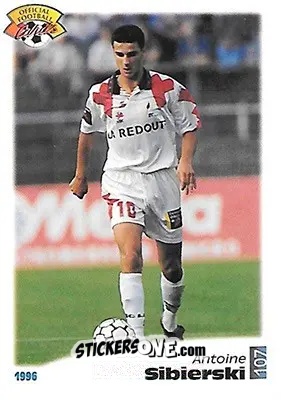Cromo Antoine Sibierski - U.N.F.P. Football Cards 1995-1996 n. 107 - Panini