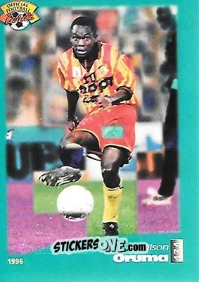 Cromo Wilson Oruma - U.N.F.P. Football Cards 1995-1996 n. 134 - Panini