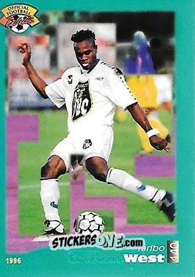 Figurina Taribo West - U.N.F.P. Football Cards 1995-1996 n. 140 - Panini