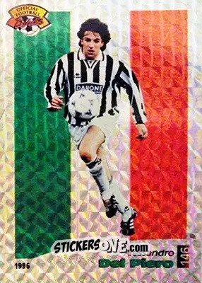 Cromo Alessandro Del Piero - U.N.F.P. Football Cards 1995-1996 n. 146 - Panini