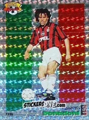 Figurina Roberto Donadoni - U.N.F.P. Football Cards 1995-1996 n. 150 - Panini