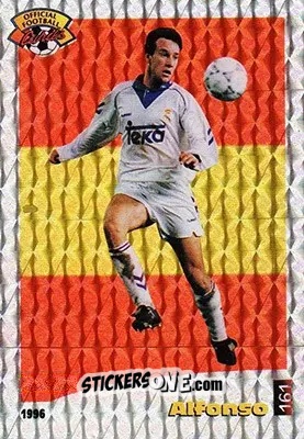 Figurina Alfonso - U.N.F.P. Football Cards 1995-1996 n. 161 - Panini
