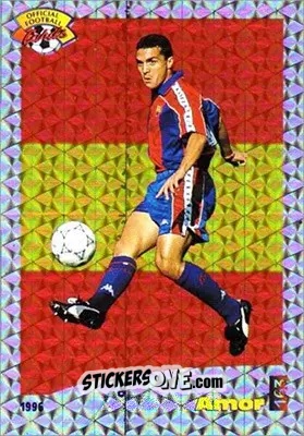 Figurina Amor - U.N.F.P. Football Cards 1995-1996 n. 163 - Panini