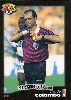 Figurina Claude Colombo - U.N.F.P. Football Cards 1995-1996 n. A6 - Panini