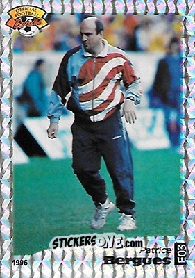 Cromo Patrice Bergues - U.N.F.P. Football Cards 1995-1996 n. E3 - Panini