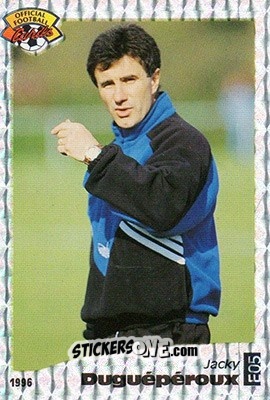 Sticker Jacky Dugueperoux - U.N.F.P. Football Cards 1995-1996 n. E5 - Panini