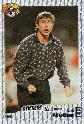 Figurina Joel Muller - U.N.F.P. Football Cards 1995-1996 n. E13 - Panini