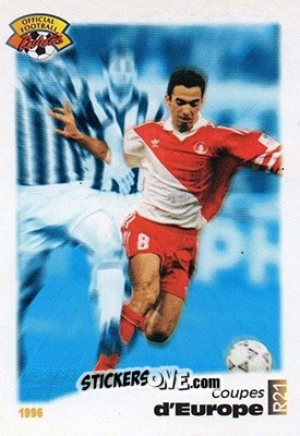 Cromo Djorkaeff - Le Plus Grand No  De Marches Pour Un Club - U.N.F.P. Football Cards 1995-1996 n. R21 - Panini