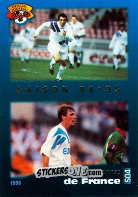 Cromo Championnat de France - U.N.F.P. Football Cards 1995-1996 n. S4 - Panini