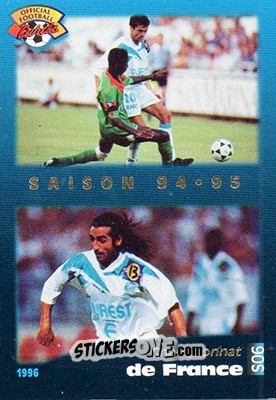 Cromo Championnat de France - U.N.F.P. Football Cards 1995-1996 n. S6 - Panini