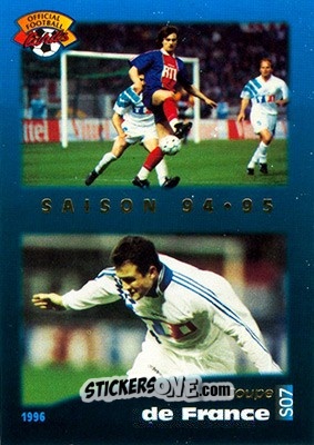 Cromo Coupe de France - U.N.F.P. Football Cards 1995-1996 n. S7 - Panini