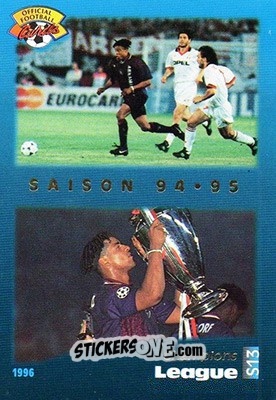 Cromo SAISON 94-95 Champions League - U.N.F.P. Football Cards 1995-1996 n. S13 - Panini