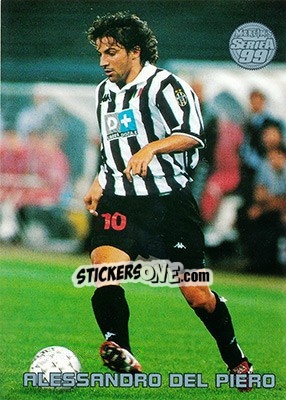 Cromo Alessandro Del Piero - Serie A 1998-1999 n. 27 - Merlin