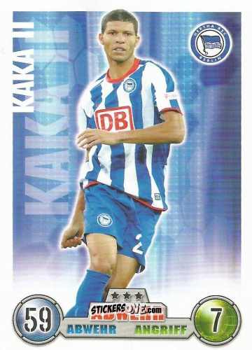 Sticker Kaka II - German Fussball Bundesliga 2008-2009. Match Attax n. 3 - Topps