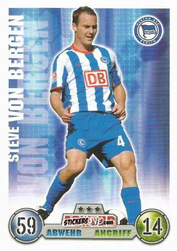 Figurina Steve Von Bergen - German Fussball Bundesliga 2008-2009. Match Attax n. 6 - Topps