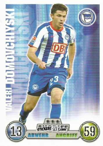 Sticker Valeri Domovchiyski - German Fussball Bundesliga 2008-2009. Match Attax n. 14 - Topps