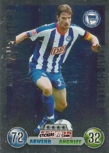 Sticker Arne Friedrich - German Fussball Bundesliga 2008-2009. Match Attax n. 17 - Topps
