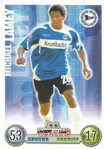 Sticker Michael Lamey - German Fussball Bundesliga 2008-2009. Match Attax n. 22 - Topps