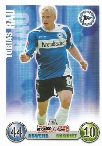 Cromo Tobias Rau - German Fussball Bundesliga 2008-2009. Match Attax n. 25 - Topps