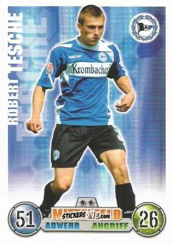 Sticker Robert Tesche - German Fussball Bundesliga 2008-2009. Match Attax n. 28 - Topps