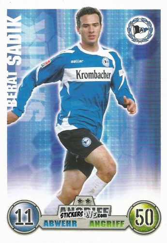 Sticker Berat Sadik - German Fussball Bundesliga 2008-2009. Match Attax n. 33 - Topps
