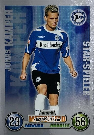 Sticker Jonas Kamper - German Fussball Bundesliga 2008-2009. Match Attax n. 36 - Topps